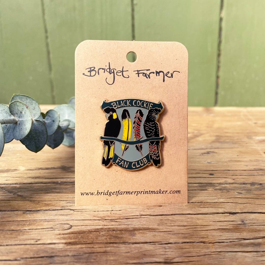 Black Cockie Fan Club Enamel Pin