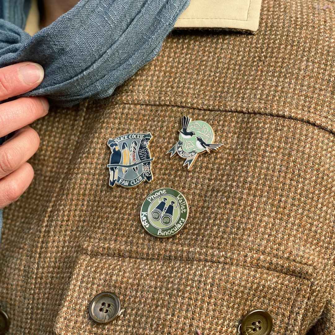 Black Cockie Fan Club Enamel Pin