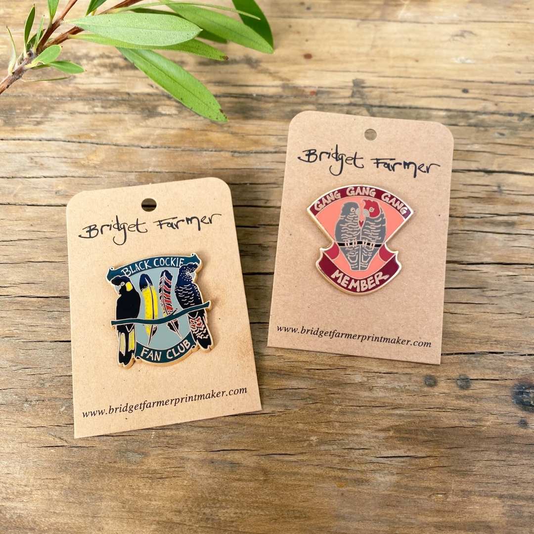 Black Cockie Fan Club Enamel Pin