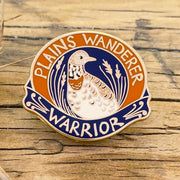 Plains Wanderer Warrior Enamel Pin