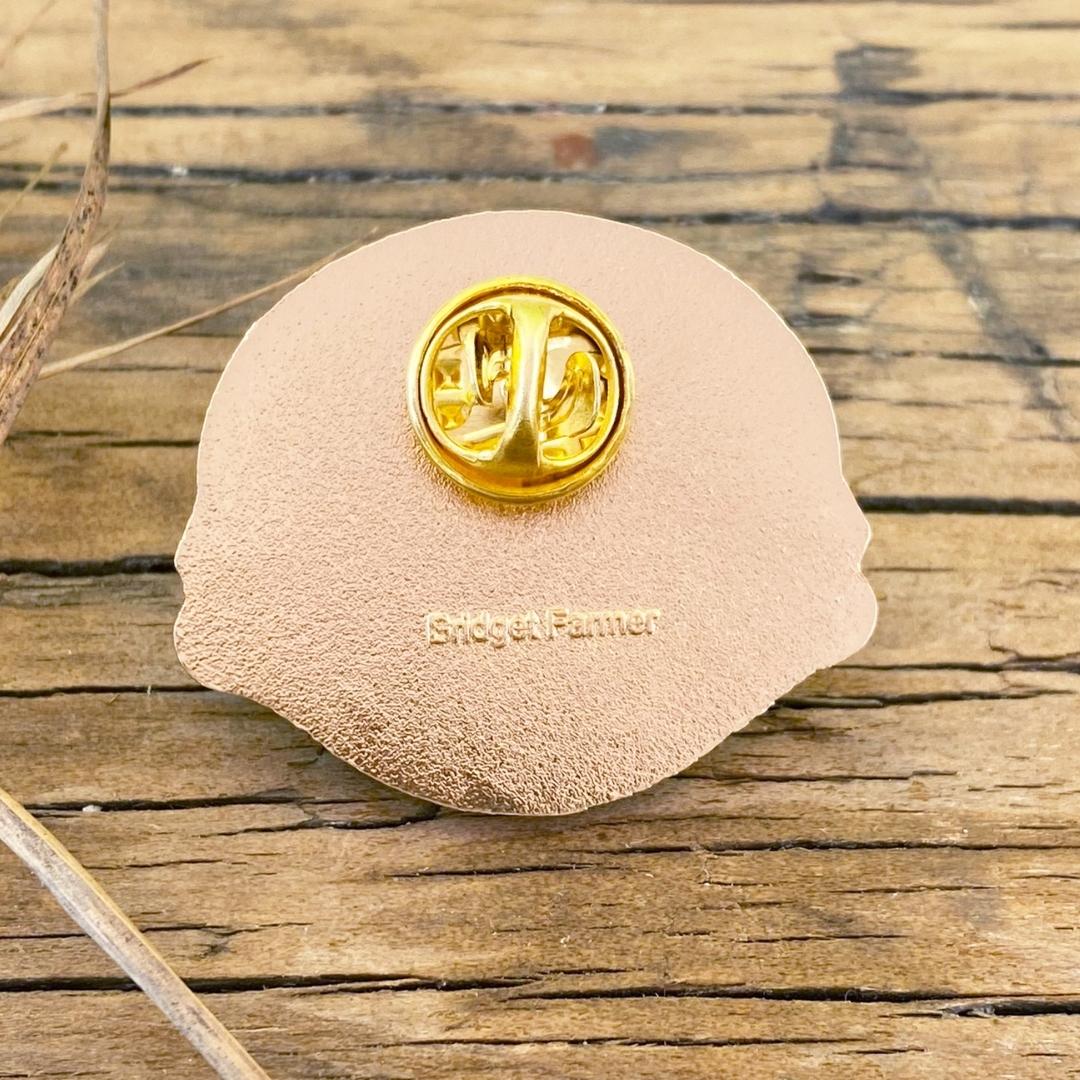 Plains Wanderer Warrior Enamel Pin