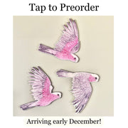 PREORDER NOW: Australian Aviary ~ Wall Decorations ~ Galahs (set of 3)