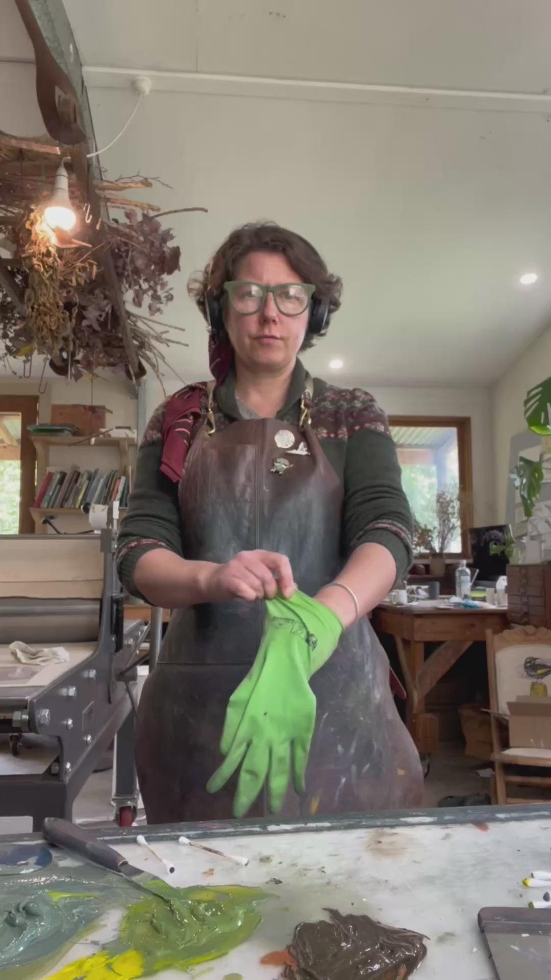 Load video: Original Drypoint Etching - Horsfield&#39;s Bronze Cuckoo