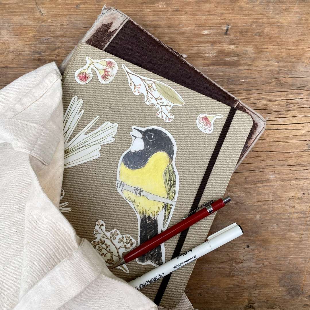 Golden Whistler Sticker