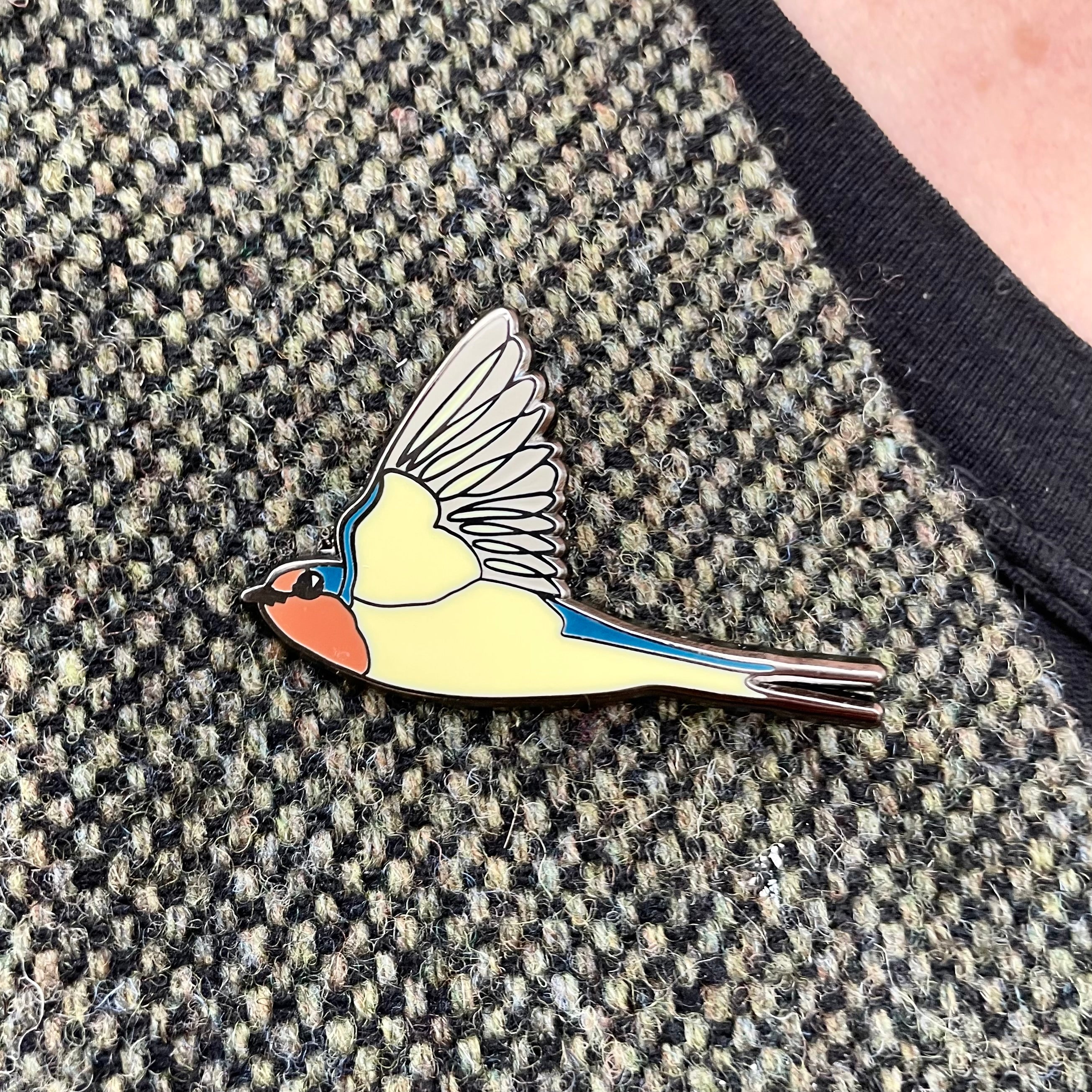 Welcome Swallow In Flight Enamel Pin