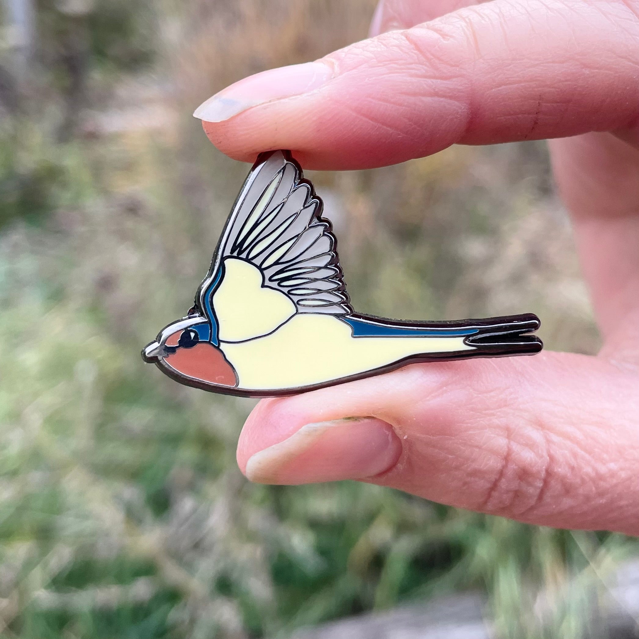 Welcome Swallow In Flight Enamel Pin