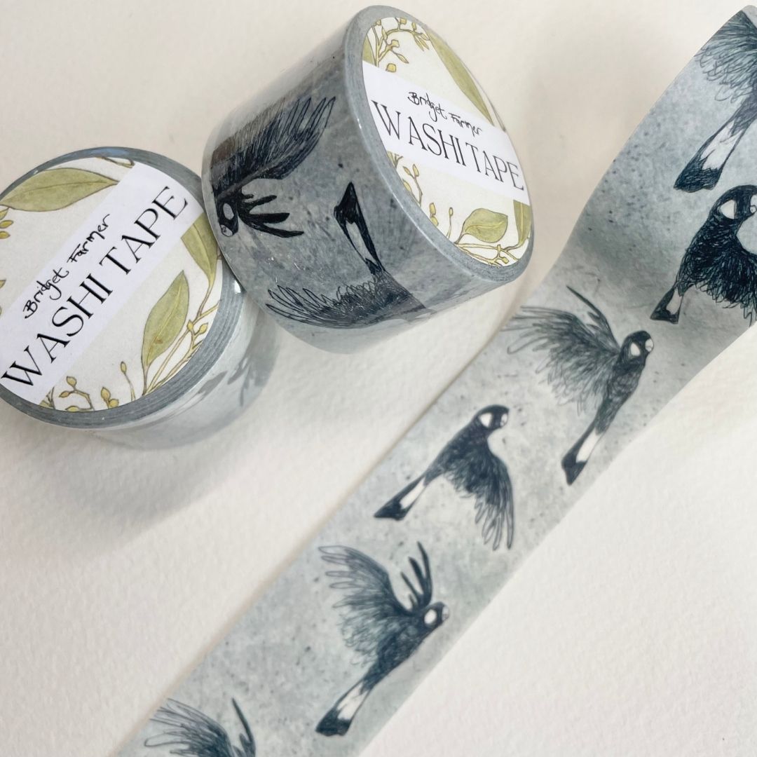 Black Cockatoos Washi (30mm)