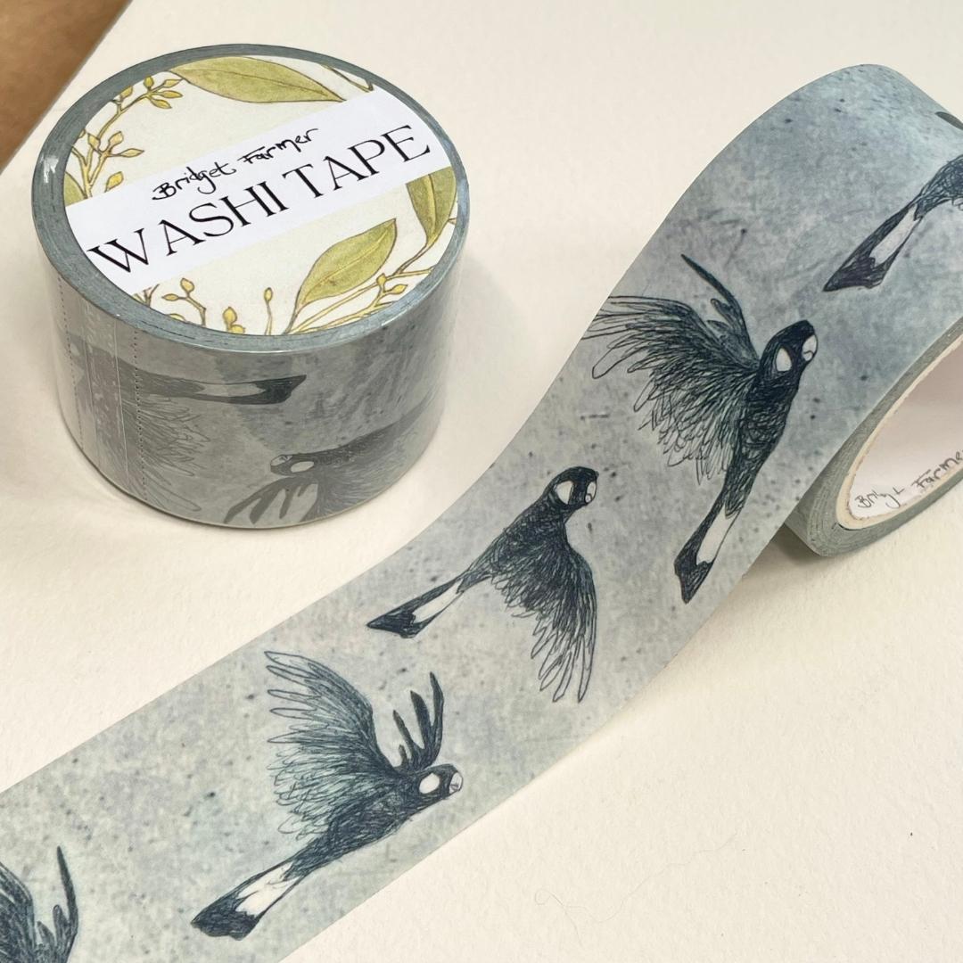 Black Cockatoos Washi (30mm)