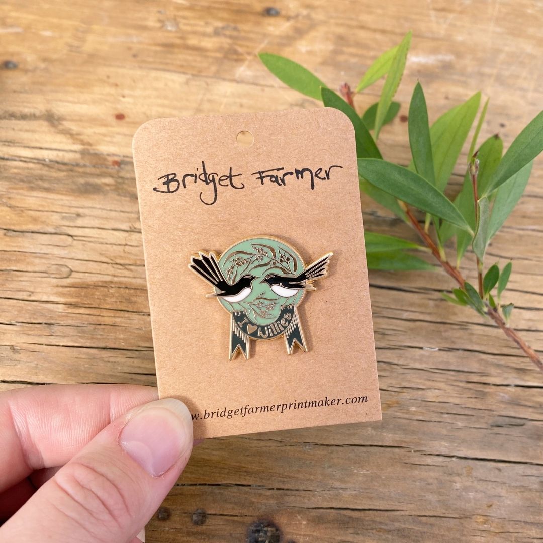 I Love Willies Enamel Pin