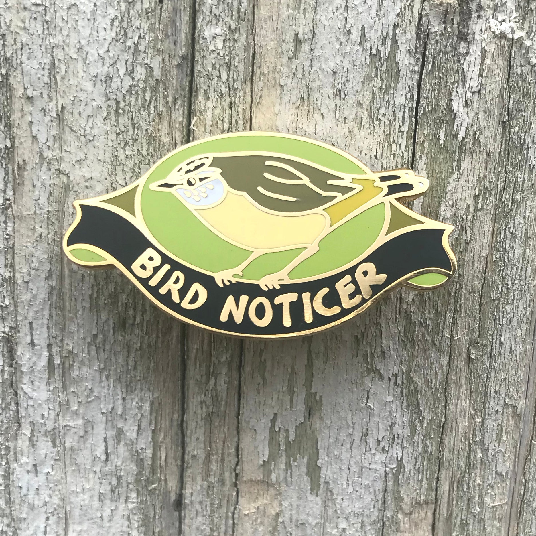 Enamel Pin - Bird Noticer