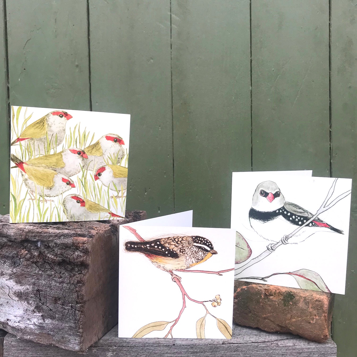 The Bush Birds - 6 Greeting Cards