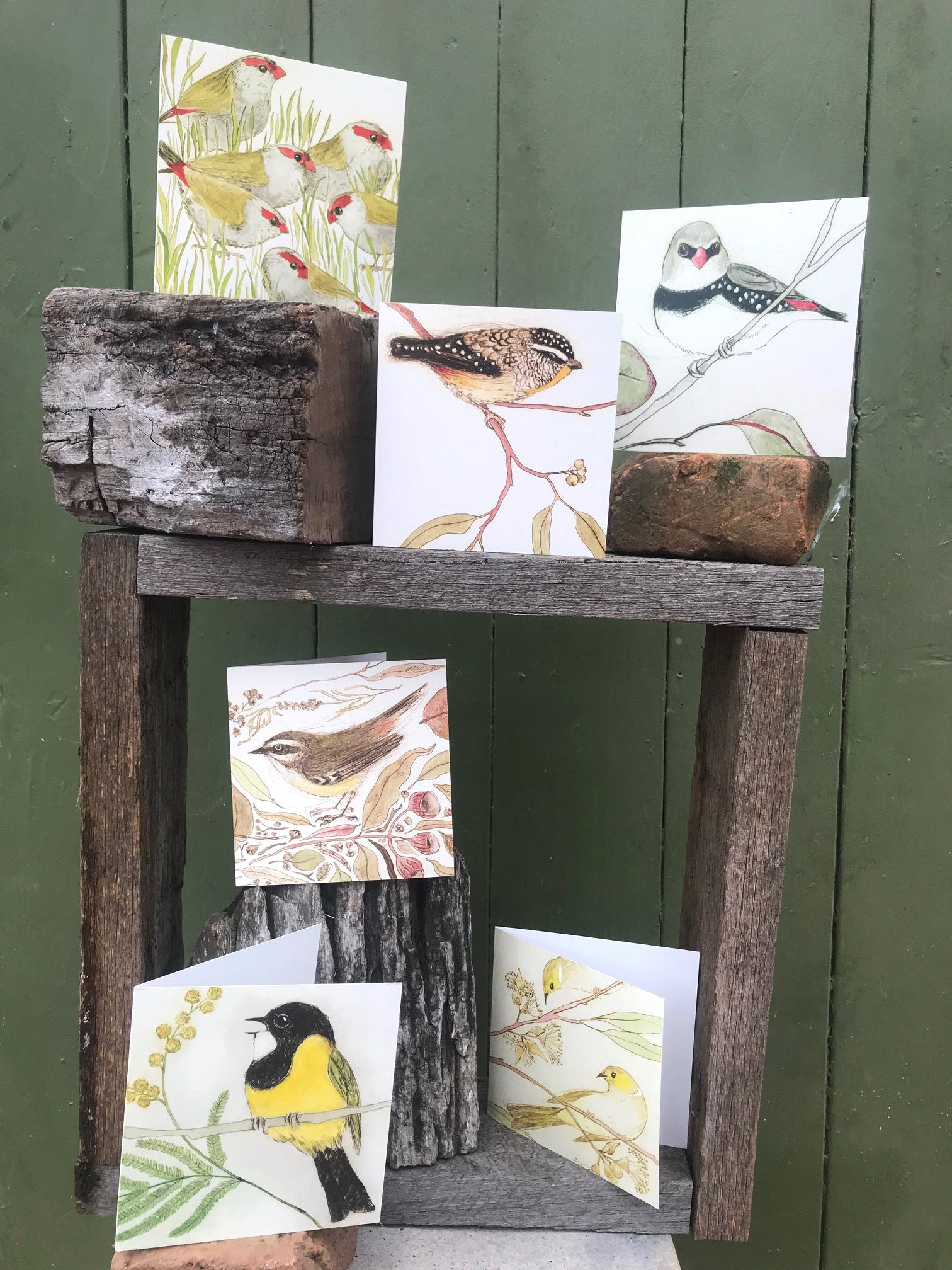 The Bush Birds - 6 Greeting Cards