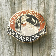 Plains Wanderer Warrior Enamel Pin