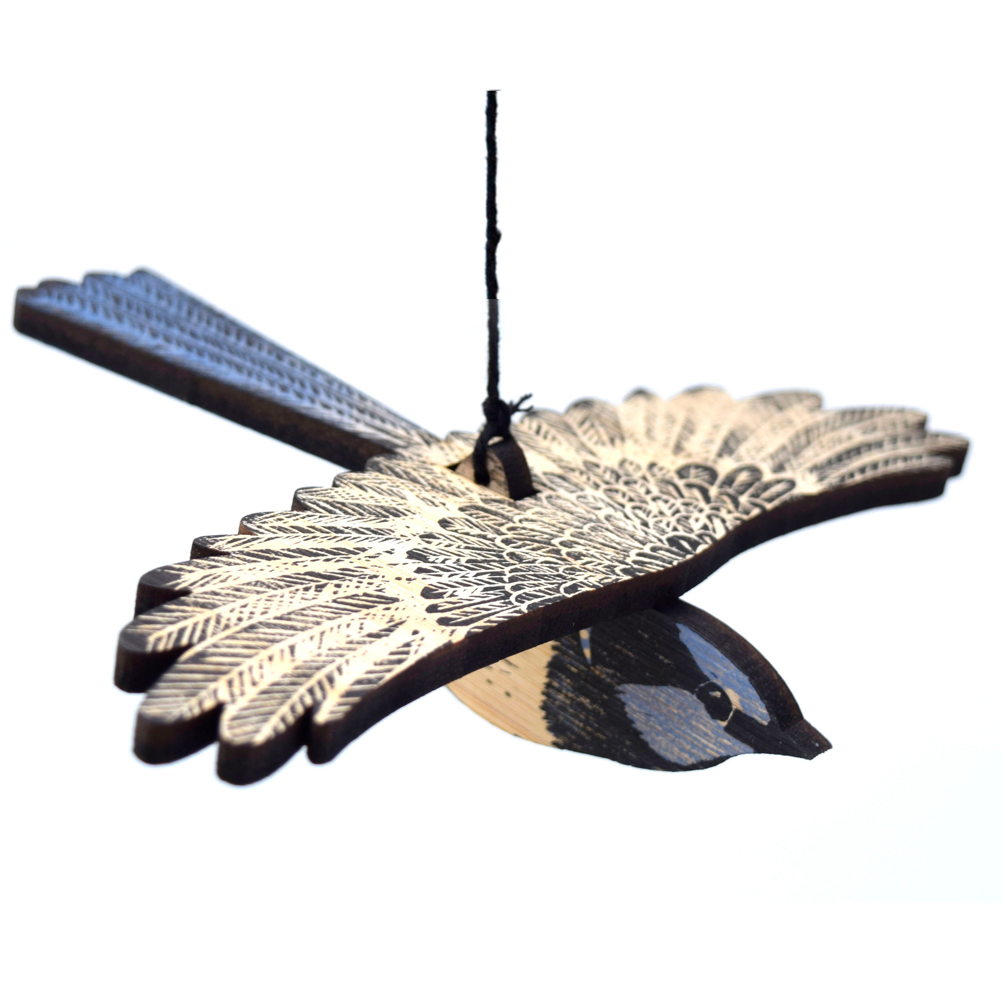 Superb Fairy Wren (Male) Hanging Wooden Bird Mobile
