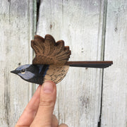 Superb Fairy Wren (Male) Hanging Wooden Bird Mobile